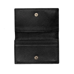 プラダ ロゴ カードケース 名刺入れ ブラック サフィアーノレザー レディース PRADA 中古