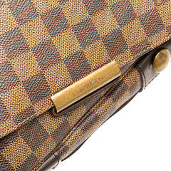 ルイ ヴィトン ダミエ バスティーユ 斜め掛け ショルダーバッグ N45258 ブラウン PVC レザー メンズ LOUIS VUITTON 【中古】