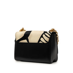 ルイ ヴィトン ツイストMM チェーン ショルダーバッグ M53232 ブラック アイボリー PVC レザー レディース LOUIS VUITTON 【中古】