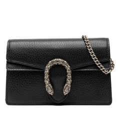 グッチ ディオニュソス チェーンショルダーバッグ 476432 ブラック レザー レディース GUCCI 【中古】