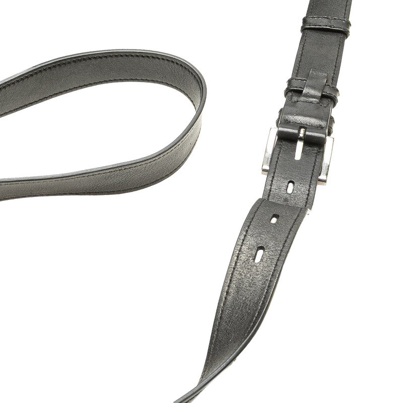 プラダ 斜め掛け ショルダーバッグ VA0802 ブラック レザー レディース PRADA 【中古】
