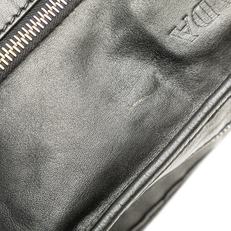 プラダ 斜め掛け ショルダーバッグ VA0802 ブラック レザー レディース PRADA 【中古】