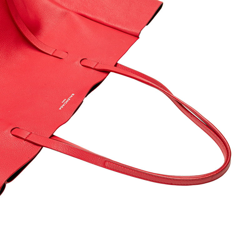 バレンシアガ エブリデイ トートバッグ ワンショルダーバッグ 475201 レッド レザー レディース BALENCIAGA 【中古】