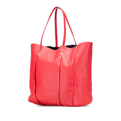 バレンシアガ エブリデイ トートバッグ ワンショルダーバッグ 475201 レッド レザー レディース BALENCIAGA 【中古】