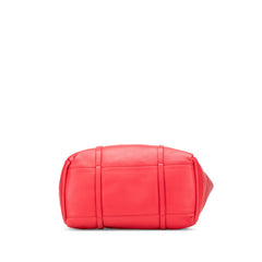 バレンシアガ エブリデイ トートバッグ ワンショルダーバッグ 475201 レッド レザー レディース BALENCIAGA 【中古】