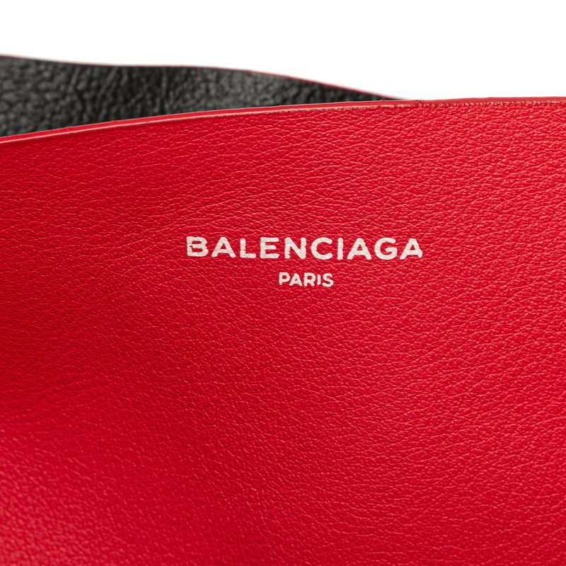 バレンシアガ エブリデイ トートバッグ ワンショルダーバッグ 475201 レッド レザー レディース BALENCIAGA 【中古】