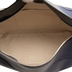 ロエベ アナグラム パズルバッグ ラージ ハンドバッグ ショルダーバッグ 2WAY ブルー ネイビー レザー レディース LOEWE 【中古】