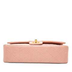 シャネル ココマーク マトラッセ チェーン ショルダーバッグ ピンク ラムスキン レディース CHANEL 【中古】