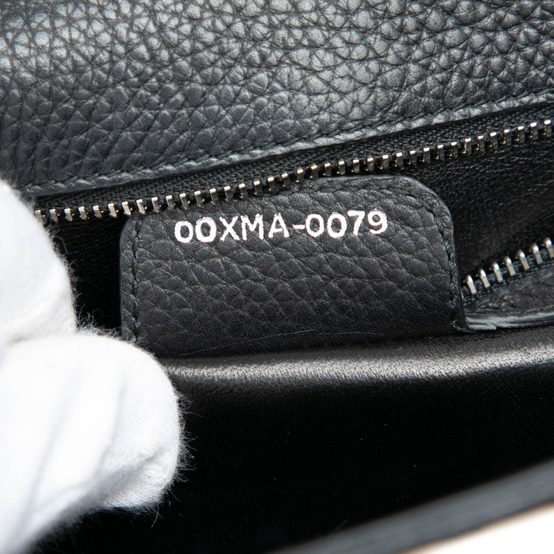 ディオール レオパード ハンドバッグ ベージュ ブラック ハラコ レザー レディース Dior 【中古】