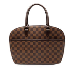 ルイ ヴィトン ダミエ サリア オリゾンタル ハンドバッグ N51282 ブラウン PVC レザー レディース LOUIS VUITTON 【中古】