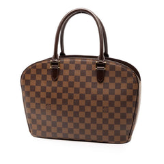 ルイ ヴィトン ダミエ サリア オリゾンタル ハンドバッグ N51282 ブラウン PVC レザー レディース LOUIS VUITTON 【中古】