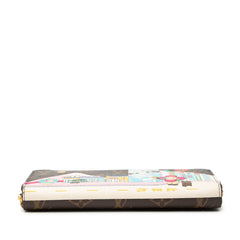 ルイ ヴィトン モノグラム ジッピーウォレット ヴィヴィエンヌ ラウンドファスナー 長財布 M81630 ブラウン マルチカラー PVC レディース LOUIS VUITTON 【中古】