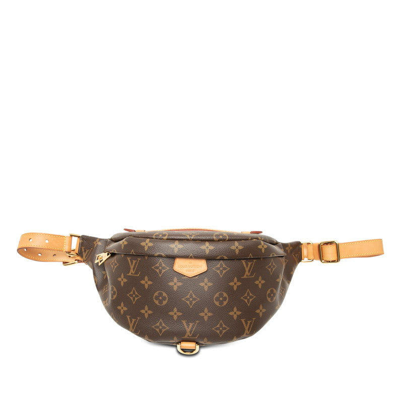 ルイ ヴィトン モノグラム バムバック ボディバッグ ウエストバッグ M43644 ブラウン PVC レザー レディース LOUIS VUITTON 【中古】