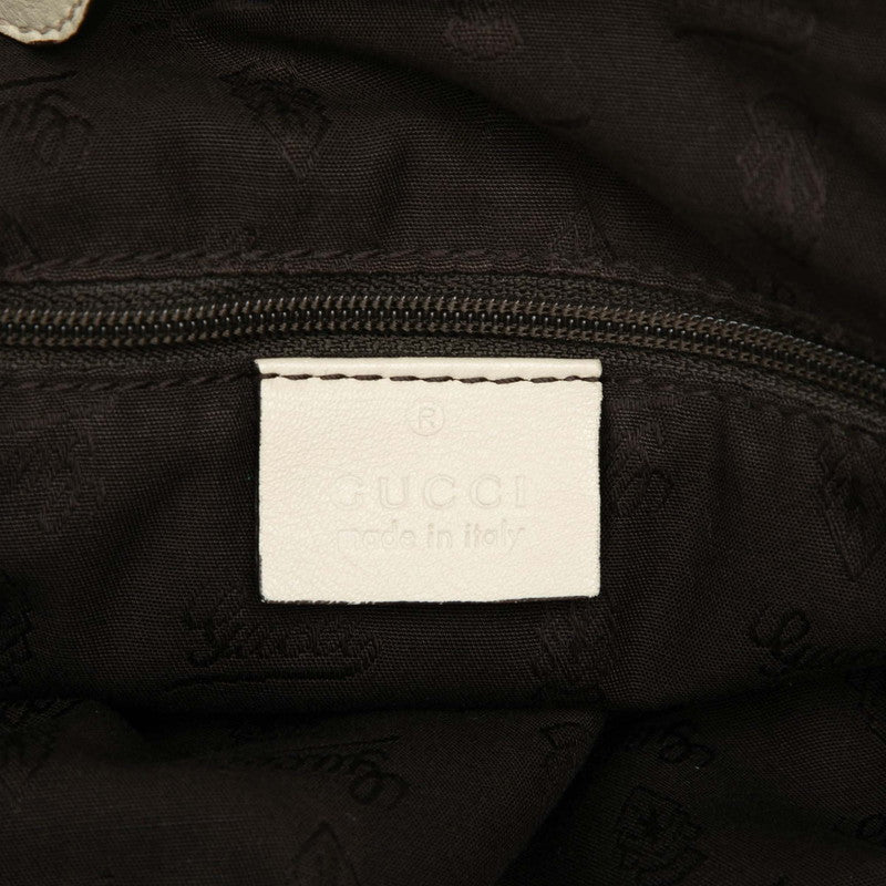 グッチ グッチシマ スーキー ハンドバッグ 211943 アイボリー レザー レディース GUCCI 【中古】