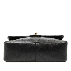 シャネル ミニマトラッセ ココマーク チェーンショルダーバック ブラック ゴールド金具 ラムスキン レディース CHANEL 【中古】