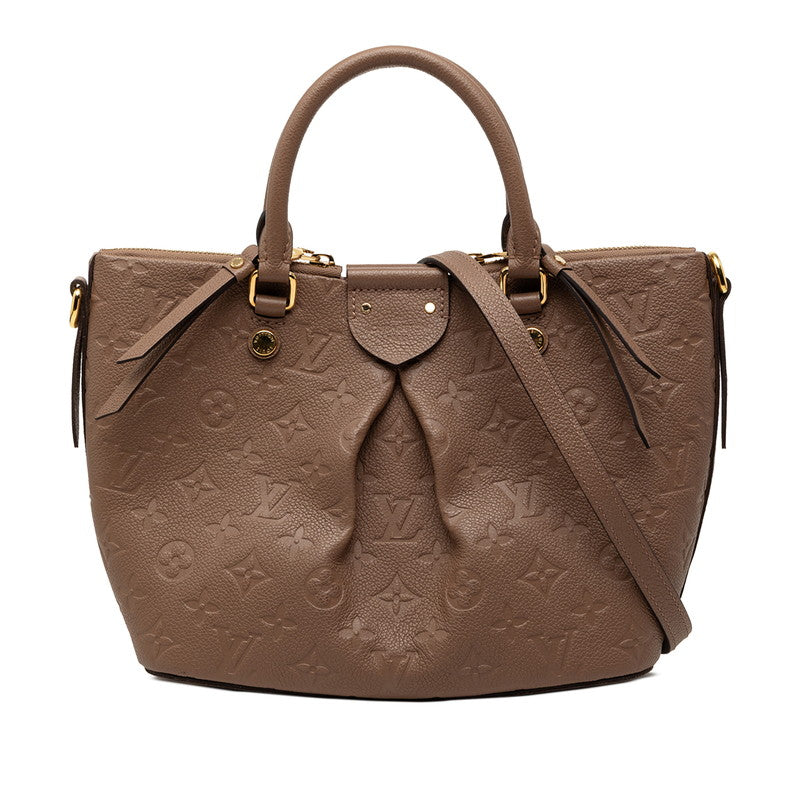 ルイ ヴィトン モノグラム アンプラント マザリーヌ PM ハンドバッグ ショルダーバッグ 2WAY M50709 トープ レザー レディース LOUIS VUITTON 中古