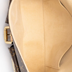 ルイ ヴィトン モノグラム ハドソンPM ショルダーバッグ ハンドバッグ M40027 ブラウン PVC レザー レディース LOUIS VUITTON 中古