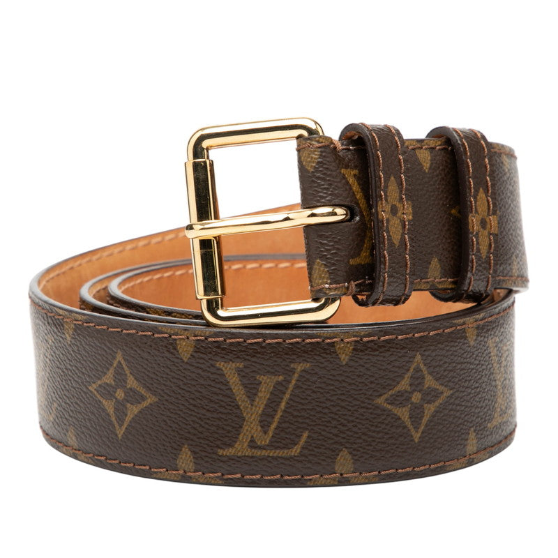ルイ ヴィトン モノグラム ベルト サイズ 100/40 ブラウン PVC メンズ LOUIS VUITTON 【中古】