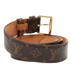 ルイ ヴィトン モノグラム ベルト サイズ 100/40 ブラウン PVC メンズ LOUIS VUITTON 【中古】
