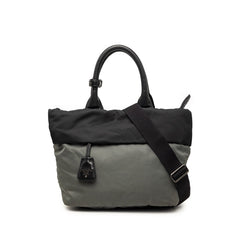 プラダ ハンドバッグ ショルダーバッグ 2WAY 1BG521 ブラック グレー ナイロン レディース PRADA 【中古】