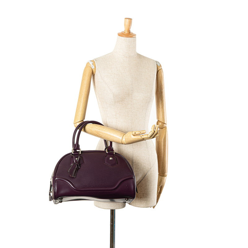 ルイ ヴィトン エピ ボーリングモンテーニュ PM ハンドバッグ M5932K カシス パープル レザー レディース LOUIS VUITTON 【中古】