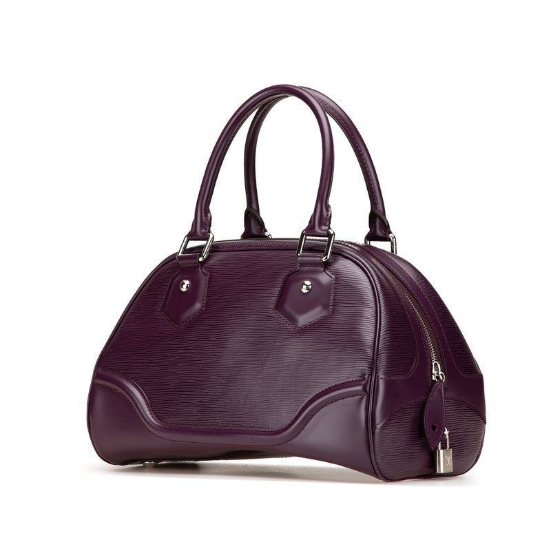 ルイ ヴィトン エピ ボーリングモンテーニュ PM ハンドバッグ M5932K カシス パープル レザー レディース LOUIS VUITTON 【中古】