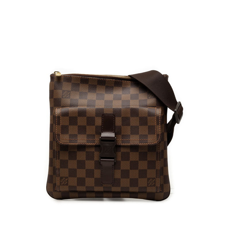 ルイ ヴィトン ダミエ ポシェット メルヴィール ショルダーバッグ N51127 ブラウン PVC レザー レディース LOUIS VUITTON 【中古】