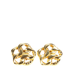 シャネル ココマーク チェーン モチーフ イヤリング ゴールド メッキ レディース CHANEL 【中古】