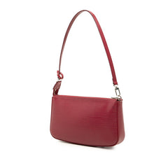 ルイ ヴィトン エピ ポシェット アクセソワール ハンドバッグ ポーチ M40777 ボルドー系 レザー レディース LOUIS VUITTON 中古