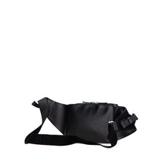 バレンシアガ ロゴ ウエストバッグ ボディバッグ 433625 ブラック キャンバス レザー メンズ BALENCIAGA 【中古】