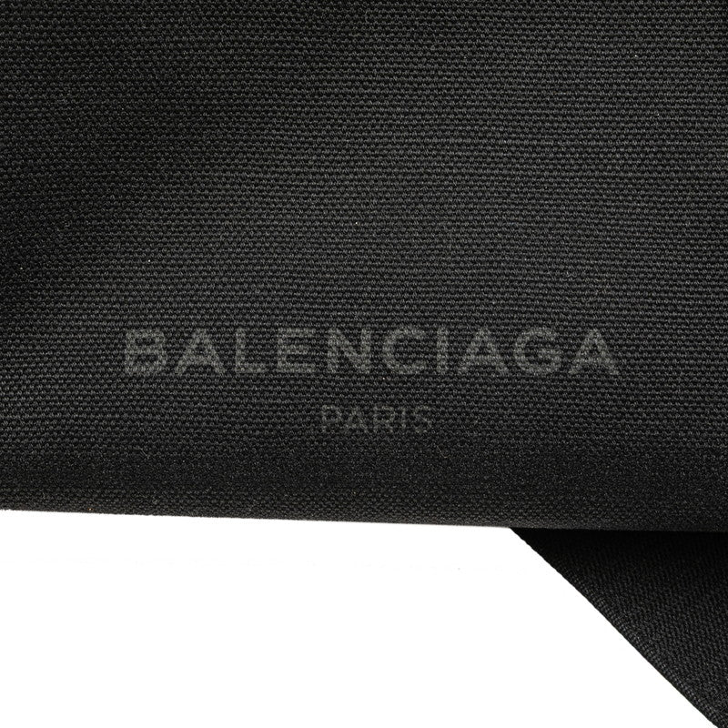 バレンシアガ ロゴ ウエストバッグ ボディバッグ 433625 ブラック キャンバス レザー メンズ BALENCIAGA 【中古】