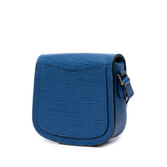 ルイ ヴィトン エピ ミニサンクルー 斜め掛け ショルダーバッグ M52215 トレドブルー レザー レディース LOUIS VUITTON 中古