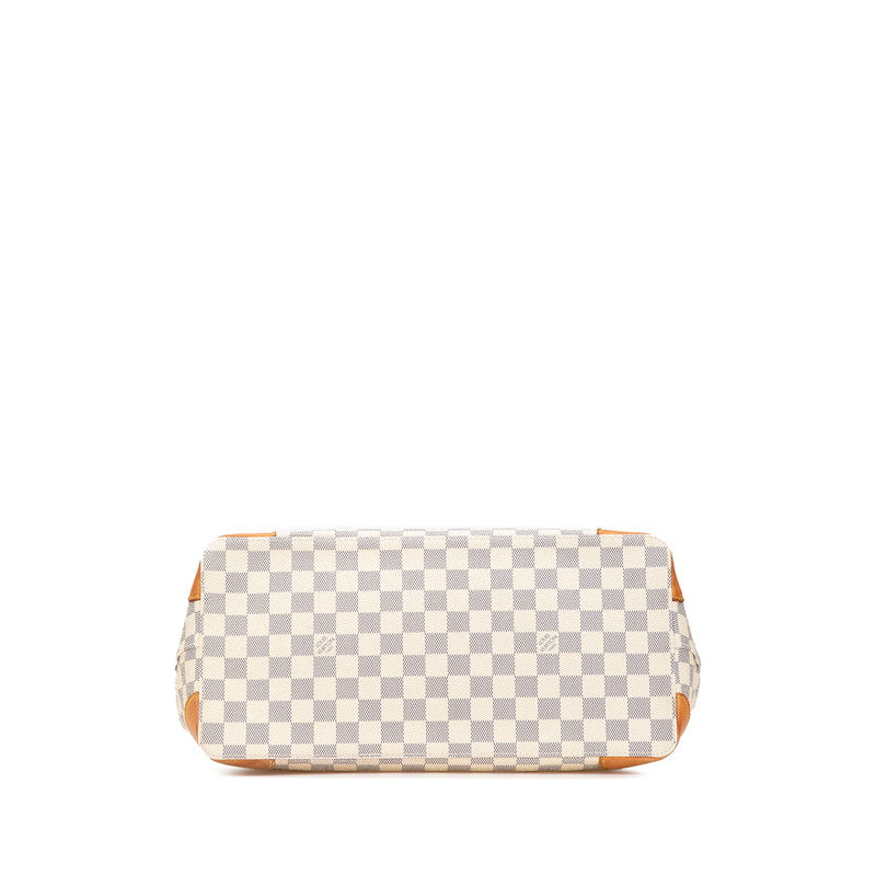 ルイ ヴィトン ダミエ アズール ハムステッドMM ショルダーバッグ トートバッグ N51206 ホワイト PVC レザー レディース LOUIS VUITTON 【中古】