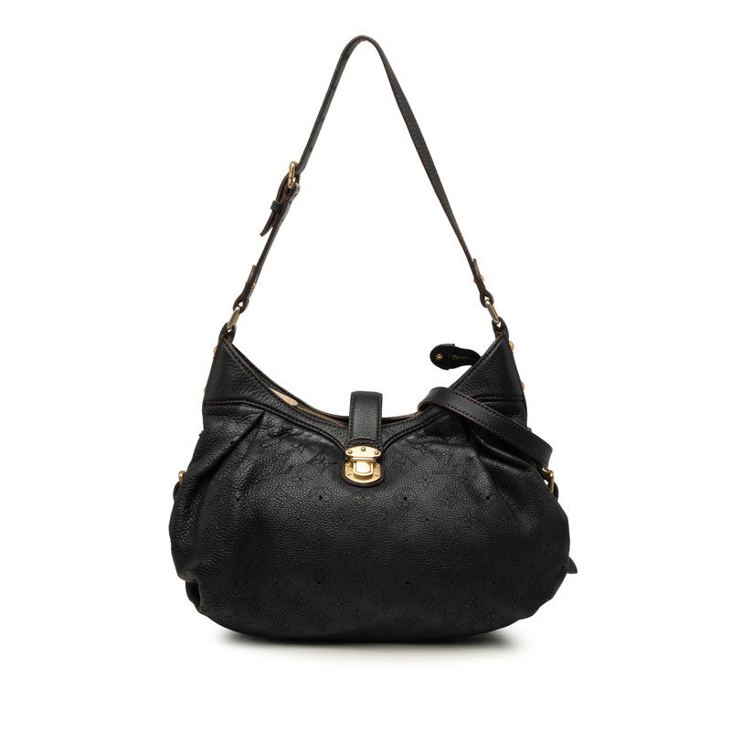 ルイ ヴィトン モノグラム マヒナ XS 斜めかけ ショルダーバッグ M95660 ノワール ブラック レザー レディース LOUIS VUITTON 中古