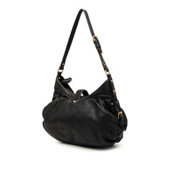 ルイ ヴィトン モノグラム マヒナ XS 斜めかけ ショルダーバッグ M95660 ノワール ブラック レザー レディース LOUIS VUITTON 中古