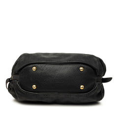 ルイ ヴィトン モノグラム マヒナ XS 斜めかけ ショルダーバッグ M95660 ノワール ブラック レザー レディース LOUIS VUITTON 中古