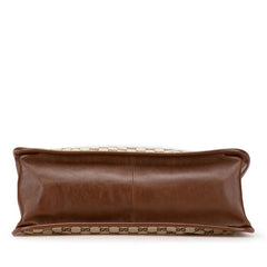 グッチ GGキャンバス ホースビット1955 トートバッグ 623694 ベージュ ブラウン キャンバス レザー レディース GUCCI 【中古】