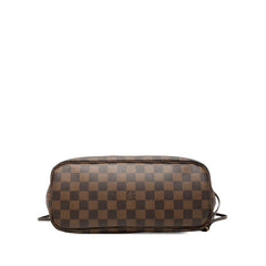ルイ ヴィトン ダミエ ネヴァーフルPM トートバッグ N51109 ブラウン スリーズ レッド PVC レザー レディース LOUIS VUITTON 中古