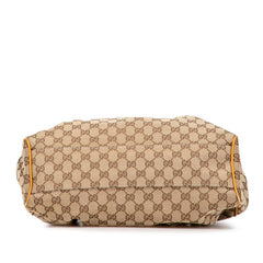 グッチ GGキャンバス スーキー ハンドバッグ 211944 ベージュ イエロー キャンバス レザー レディース GUCCI 【中古】