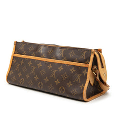 ルイ ヴィトン モノグラム ポパンクール ロン 斜め掛け ショルダーバッグ M40008 ブラウン PVC レザー レディース LOUIS VUITTON 【中古】