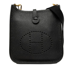 エルメス エブリン アマゾン TPM ショルダーバッグ ポシェット Z刻印 ブラック トリヨンクレマンス レディース HERMES 中古