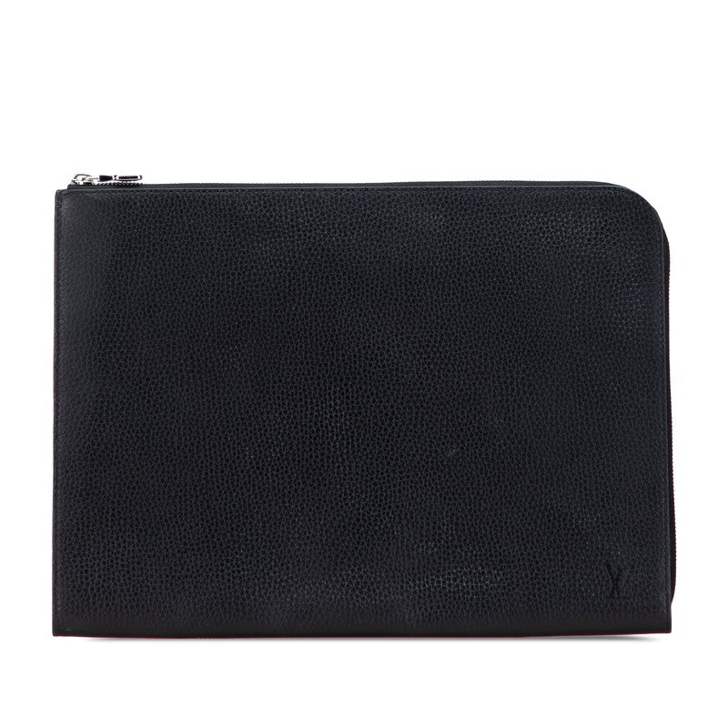 ルイ ヴィトン トリヨン ポシェット ジュール GM セカンドバッグ クラッチバッグ M67768 ノワール ブラック レザー メンズ LOUIS VUITTON 【中古】