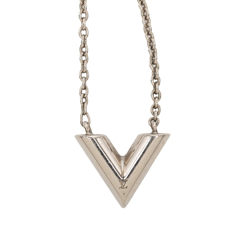 ルイ ヴィトン ネックレス エセンシャルV ネックレス M63197 シルバー メタル レディース LOUIS VUITTON 中古