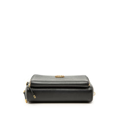 ディオール カロ ダブルポーチ CDロゴ ポーチ ショルダーバッグ 2WAY ブラック レザー レディース Dior 【中古】