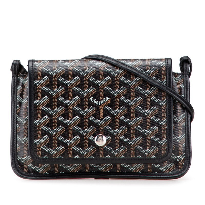 ゴヤール プリュメ ポーチウォレット ブラック PVC レザー レディース GOYARD 【中古】