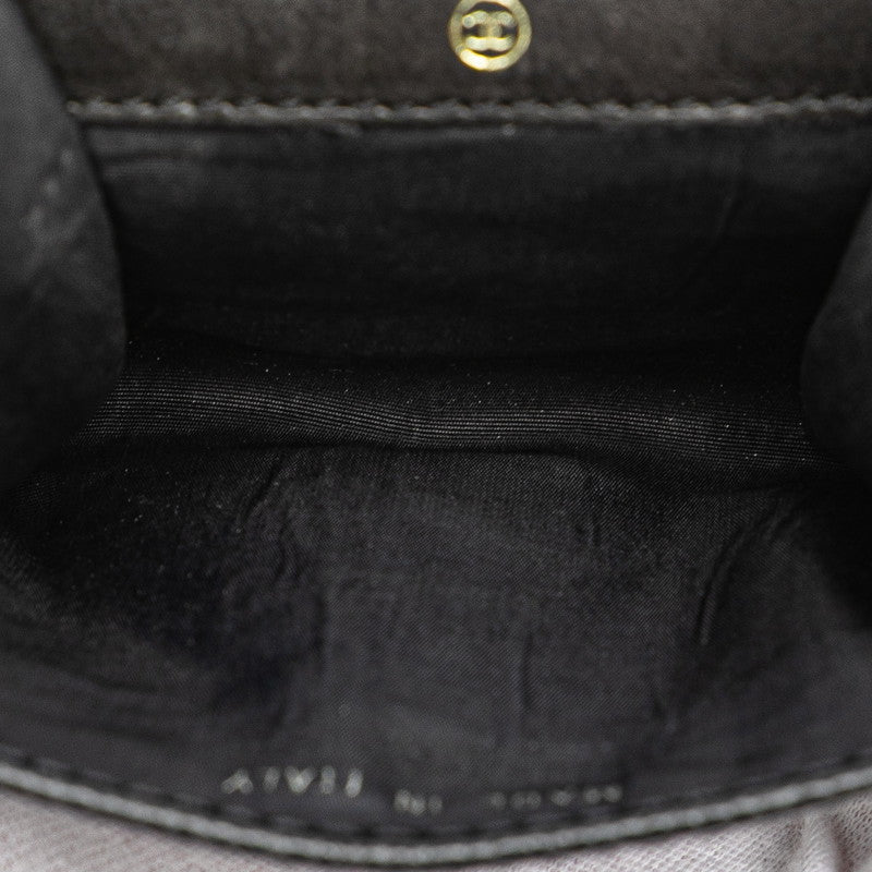 シャネル ココマーク コインケース ブラック キャビアスキン レディース CHANEL 【中古】