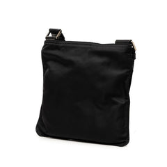 プラダ 三角ロゴプレート ショルダーバッグ BT7372 ブラック ナイロン メンズ PRADA 【中古】