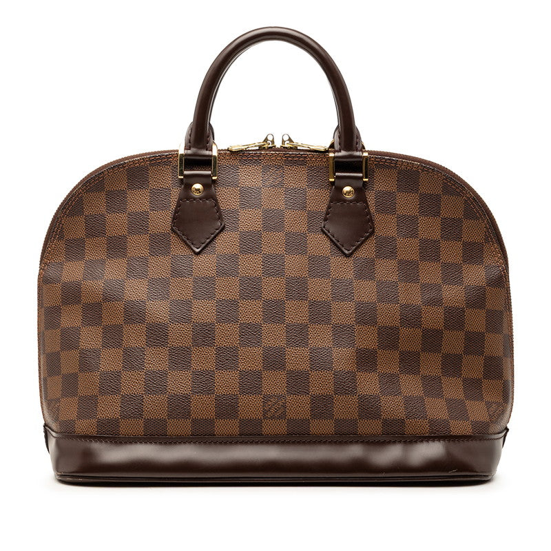 ルイ ヴィトン ダミエ アルマPM ハンドバッグ N53151 ブラウン PVC レザー レディース LOUIS VUITTON 【中古】