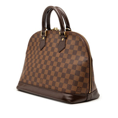 ルイ ヴィトン ダミエ アルマPM ハンドバッグ N53151 ブラウン PVC レザー レディース LOUIS VUITTON 【中古】