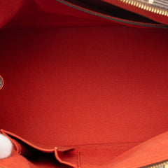 ルイ ヴィトン ダミエ アルマPM ハンドバッグ N53151 ブラウン PVC レザー レディース LOUIS VUITTON 【中古】